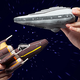 Illustration for article titled Recreate Epic Space Battles in Bed With These Plush iStar Wars/i Ships